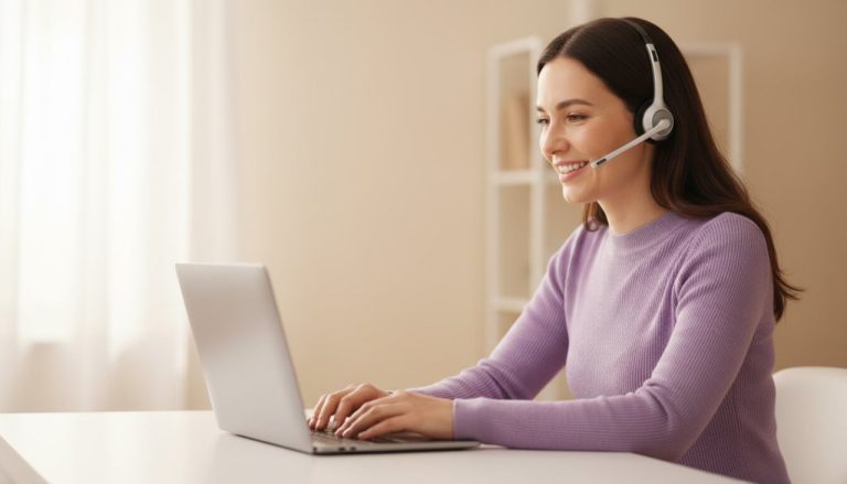 Care team member on a support call