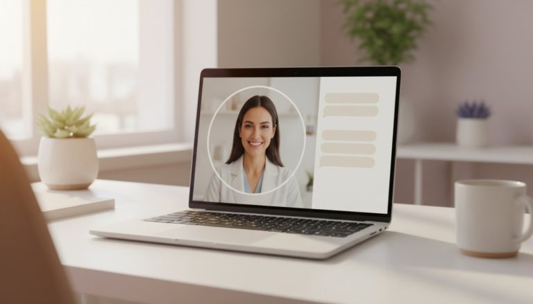 Video visit with a licensed provider and secure chat